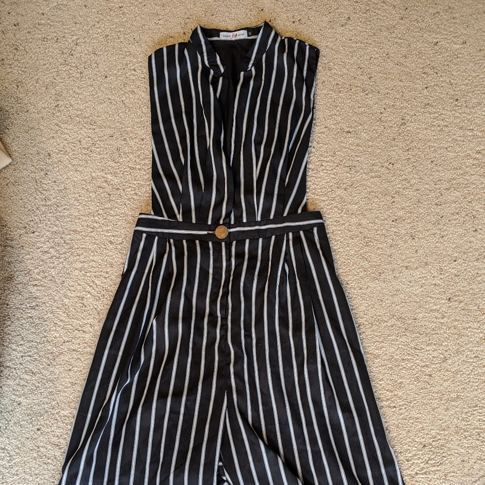 Striped jumpsuit